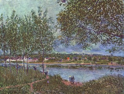 Weg der alten Fähre von Alfred Sisley